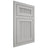 Shiloh Cabinetry Flush Inset Reeded Malibu Paintable Unusual Gray Door