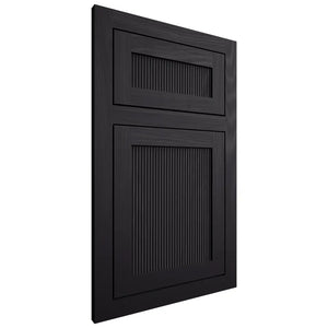 Shiloh Cabinetry Flush Inset Reeded Malibu Poplar Plain Cut Harbor Door