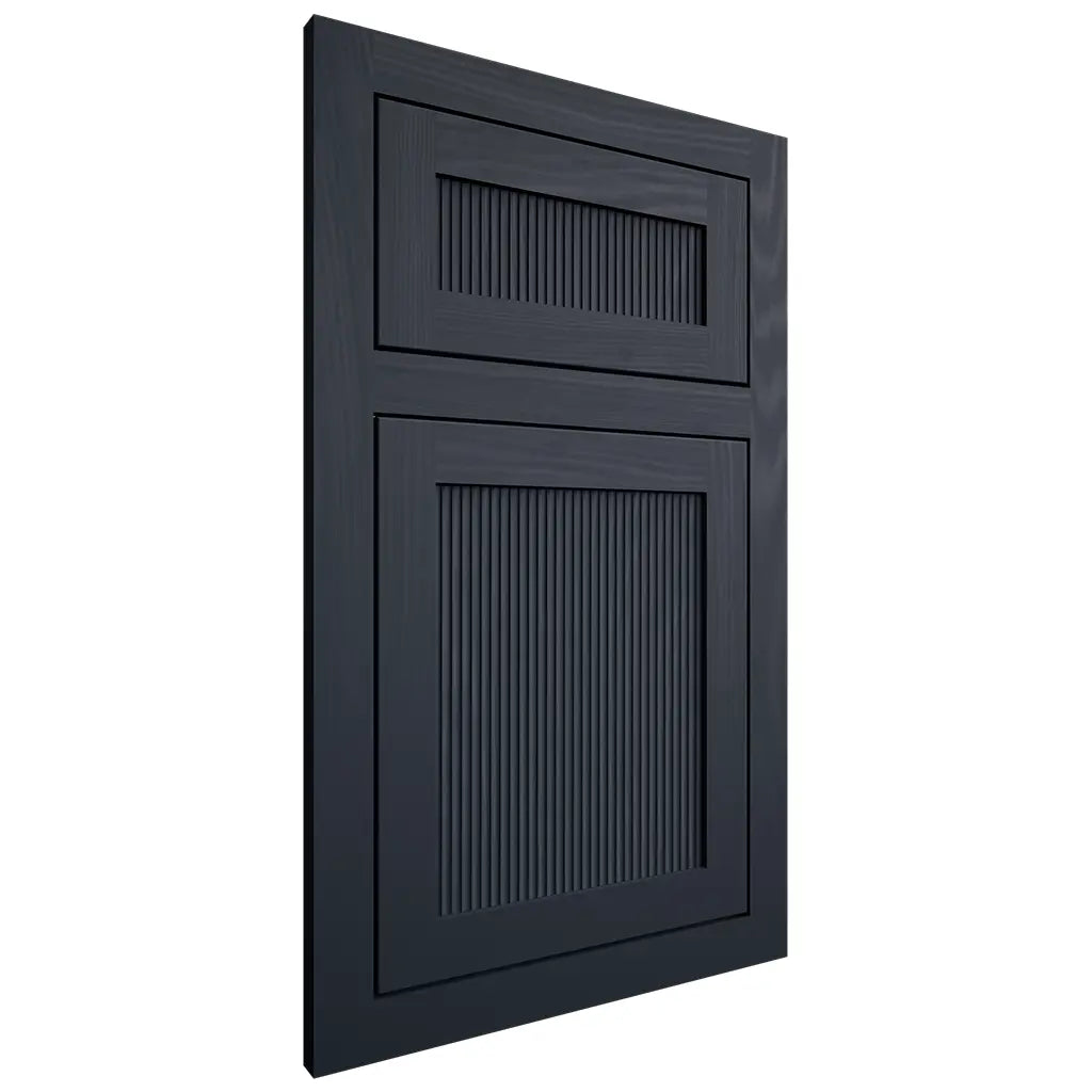 Shiloh Cabinetry Flush Inset Reeded Malibu Poplar Plain Cut Hudson Door