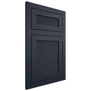 Shiloh Cabinetry Flush Inset Reeded Malibu Poplar Plain Cut Hudson Door