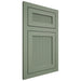 Shiloh Cabinetry Flush Inset Reeded Malibu Poplar Plain Cut Moss Door