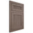 Shiloh Cabinetry Flush Inset Reeded Malibu Poplar Plain Cut River Rock Door