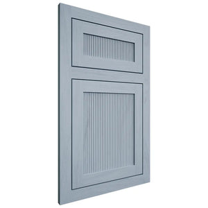 Shiloh Cabinetry Flush Inset Reeded Malibu Poplar Plain Cut Sky Door