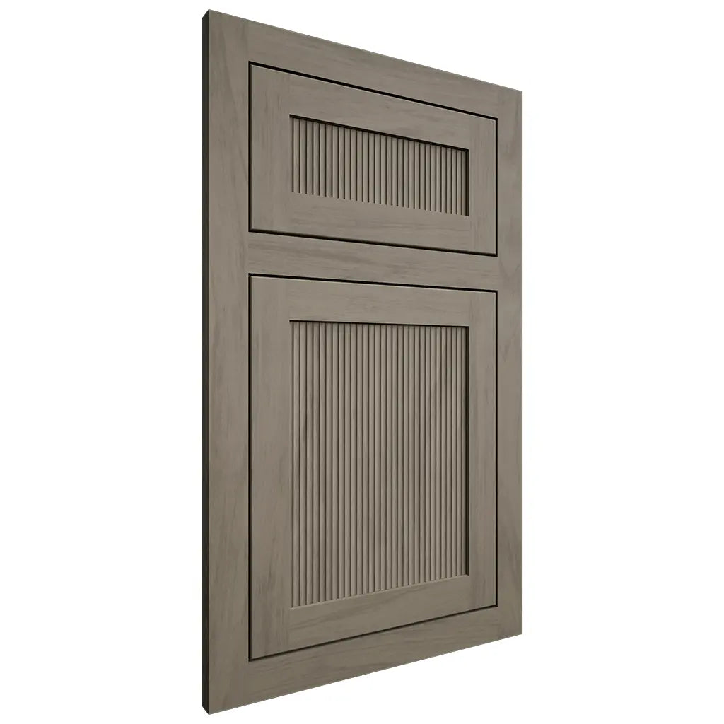Shiloh Cabinetry Flush Inset Reeded Malibu Poplar Plain Cut Sterling Door