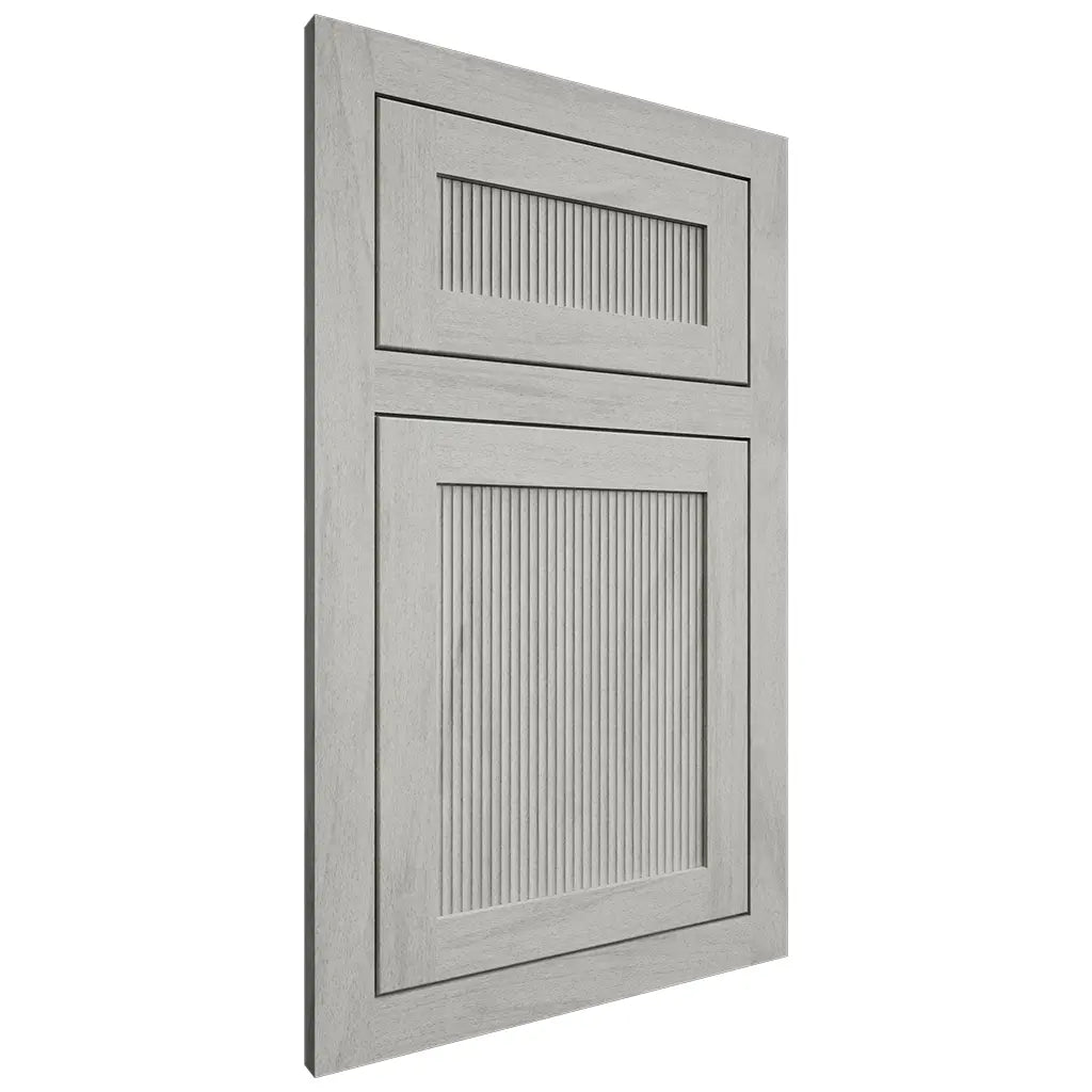 Shiloh Cabinetry Flush Inset Reeded Malibu Poplar Plain Cut Stratus Door