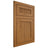 Shiloh Cabinetry Flush Inset Reeded Malibu Red Oak Plain Cut Autumn Door
