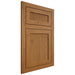 Shiloh Cabinetry Flush Inset Reeded Malibu Red Oak Plain Cut Autumn Door