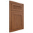 Shiloh Cabinetry Flush Inset Reeded Malibu Red Oak Plain Cut Braun Door