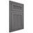 Shiloh Cabinetry Flush Inset Reeded Malibu Red Oak Plain Cut Cadet Door