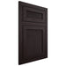 Shiloh Cabinetry Flush Inset Reeded Malibu Red Oak Plain Cut Espresso Door