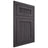 Shiloh Cabinetry Flush Inset Reeded Malibu Red Oak Plain Cut Harbor Door