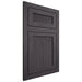 Shiloh Cabinetry Flush Inset Reeded Malibu Red Oak Plain Cut Harbor Door