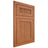 Shiloh Cabinetry Flush Inset Reeded Malibu Red Oak Plain Cut Harvest Door