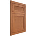 Shiloh Cabinetry Flush Inset Reeded Malibu Red Oak Plain Cut Harvest Door