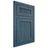 Shiloh Cabinetry Flush Inset Reeded Malibu Red Oak Plain Cut Hudson Door
