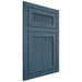 Shiloh Cabinetry Flush Inset Reeded Malibu Red Oak Plain Cut Hudson Door