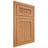 Shiloh Cabinetry Flush Inset Reeded Malibu Red Oak Plain Cut Medium Door