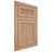 Shiloh Cabinetry Flush Inset Reeded Malibu Red Oak Plain Cut Natural Door