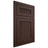 Shiloh Cabinetry Flush Inset Reeded Malibu Walnut Plain Cut Bison Door