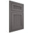 Shiloh Cabinetry Flush Inset Reeded Malibu Walnut Plain Cut Cadet Door