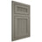 Shiloh Cabinetry Flush Inset Reeded Malibu Walnut Plain Cut Thyme Door
