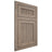 Shiloh Cabinetry Flush Inset Reeded Malibu White Oak Plain Cut Almond Door
