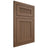 Shiloh Cabinetry Flush Inset Reeded Malibu White Oak Plain Cut Autumn Door
