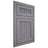 Shiloh Cabinetry Flush Inset Reeded Malibu White Oak Plain Cut Cadet Door