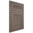Shiloh Cabinetry Flush Inset Reeded Malibu White Oak Plain Cut Clay Door