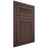 Shiloh Cabinetry Flush Inset Reeded Malibu White Oak Plain Cut Dusk Door