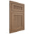 Shiloh Cabinetry Flush Inset Reeded Malibu White Oak Plain Cut Medium Door