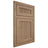 Shiloh Cabinetry Flush Inset Reeded Malibu White Oak Plain Cut Natural Door