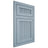 Shiloh Cabinetry Flush Inset Reeded Malibu White Oak Plain Cut Sky Door