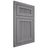 Shiloh Cabinetry Flush Inset Reeded Malibu White Oak Plain Cut Sterling Door