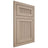 Shiloh Cabinetry Flush Inset Reeded Malibu White Oak Plain Cut Straw Door