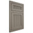 Shiloh Cabinetry Flush Inset Reeded Malibu White Oak Plain Cut Thyme Door