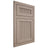 Shiloh Cabinetry Flush Inset Reeded Malibu White Oak Plain Cut Whitewash Door
