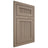 Shiloh Cabinetry Flush Inset Reeded Malibu White Oak Quarter Sawn Almond Door