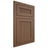 Shiloh Cabinetry Flush Inset Reeded Malibu White Oak Quarter Sawn Autumn Door
