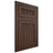 Shiloh Cabinetry Flush Inset Reeded Malibu White Oak Quarter Sawn Braun Door