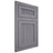 Shiloh Cabinetry Flush Inset Reeded Malibu White Oak Quarter Sawn Cadet Door