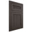 Shiloh Cabinetry Flush Inset Reeded Malibu White Oak Quarter Sawn Creekside Door