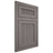 Shiloh Cabinetry Flush Inset Reeded Malibu White Oak Quarter Sawn Flagstone Door