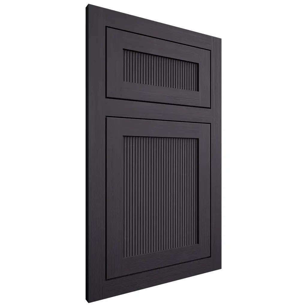 Shiloh Cabinetry Flush Inset Reeded Malibu White Oak Quarter Sawn Harbor Door