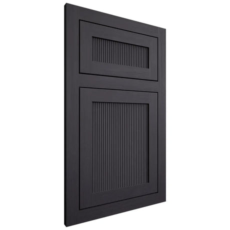 Shiloh Cabinetry Flush Inset Reeded Malibu White Oak Quarter Sawn Harbor Door