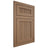Shiloh Cabinetry Flush Inset Reeded Malibu White Oak Quarter Sawn Medium Door