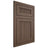 Shiloh Cabinetry Flush Inset Reeded Malibu White Oak Quarter Sawn Mineral Door