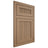 Shiloh Cabinetry Flush Inset Reeded Malibu White Oak Quarter Sawn Natural Door