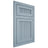 Shiloh Cabinetry Flush Inset Reeded Malibu White Oak Quarter Sawn Sky Door