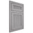 Shiloh Cabinetry Flush Inset Reeded Malibu White Oak Quarter Sawn Stratus Door